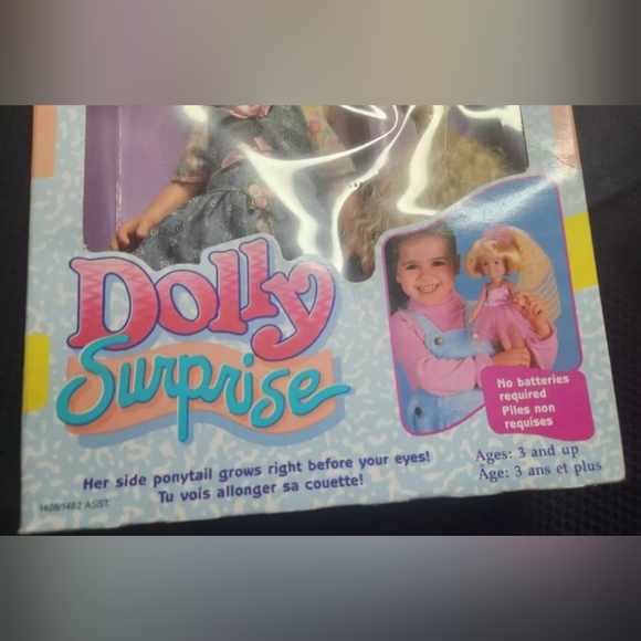 Rare Dolly Suprise Prairie Girl Doll 1989 Playskool new in box Hair Really Grows - Picture 12 of 15